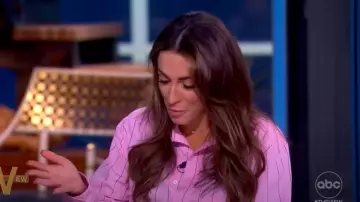 Cissa Shorty Poplin Shirt worn by Alyssa Farah Griffin as seen in The View on July 24, 2025
