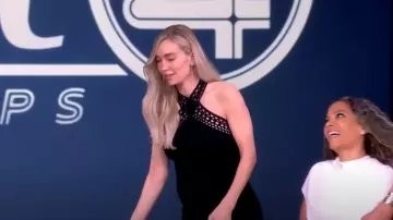 Alaia Vienne Halterneck Gown worn by Vanessa Kirby as seen in The View on July 24, 2025