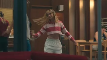 Mango Red Stripe Polo Top worn by Amaia Olaberria (Clara Galle) as seen in Olympo (S01E01)