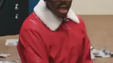 Tyler The Creator Stop Playing With Me Red Leather Jacket worn by Tyler, The Creator in STOP PLAYING WITH ME