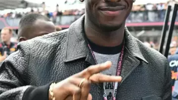 F1 Le film Damson Idris Blouson en cuir noir de Joshua Pearce (Damson Idris) en F1