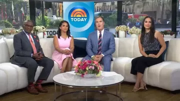 Steve Madden Lipa Pump in Clear worn by Emilie Ikeda as seen in Today on July 23, 2025