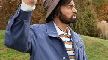 Happy Gilmore 2 Donald Jr. Blue Cotton Jacket worn by Donald Jr. (Eminem) in Happy Gilmore 2