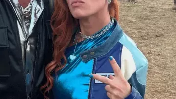 Happy Gilmore 2 Becky Lynch Moto Racer Jacket worn by (Becky Lynch) in Happy Gilmore 2