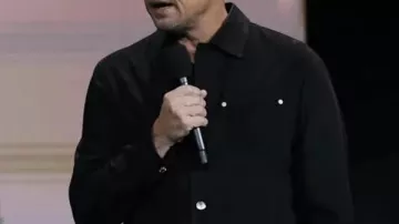 One Battle After Another Bob Ferguson Leather Jacket worn by Bob Ferguson (Leonardo DiCaprio) in The Battle of Baktan Cross