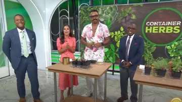 Chemise Riviera à imprimé floral Bonobos portée par Hilton Carter comme on le voit dans Today le 28 juillet 2025