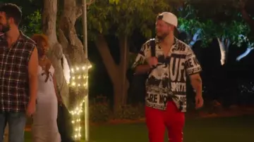 Billionaire Boys Club Black/White UFO Printed Short Sleeve Shirt worn by Stephen Kirk as seen in Hitmakers (S01E06)