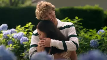 J Crew Rugby Shirt in Stripe worn by Jeremiah Fisher (Gavin Casalegno) as seen in The Summer I Turned Pretty (S03E04)