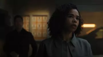 Wilfred cruise linen little cropped jacket worn by Sheryll Barnes (Roxy Sternberg) as seen in FBI: Most Wanted (S06E21)