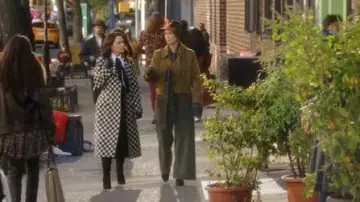 Aquazzura Very Bow Tie 85 Suede Ankle Boots worn by Miranda Hobbes (Cynthia Nixon) as seen in And Just Like That… (S03E10)