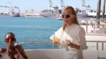Gafas de sol cuadradas Gucci 48MM usadas por Marysol Patton como se ve en The Real Housewives of Miami (S07E08)
