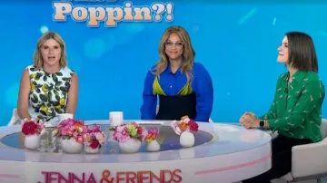 Equipment Quinne Button Up worn by Daryn Carpenter as seen in Today with Jenna & Friends on July 30, 2025