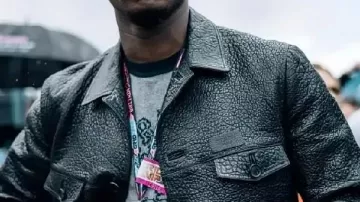 Damson Idris F1 Movie 2025 Blouson en cuir
