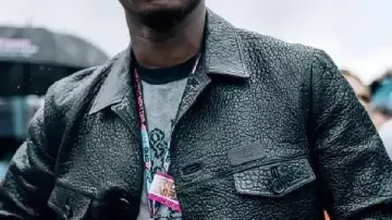 Damson Idris F1 Movie 2025 Blouson en cuir