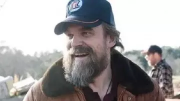 Stranger Things S5 Jim Hopper Quilted Jacket of Jim Hopper (David Harbour) in Stranger Things (S05E08)