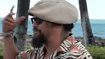 The Today Show Jason Momoa Floral Zebra Print Shirt (Jason Momoa) in Today (S17E16)