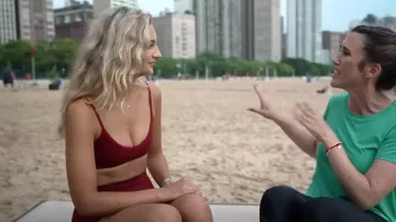 Pantalones cortos Cloud usados por Olivia Santelli como se ve en Today el 1 de agosto de 2025