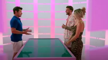 Nasty Gal Leopard Cowl Neck Dress worn by Madison Errichiello as seen in Perfect Match (S03E01)