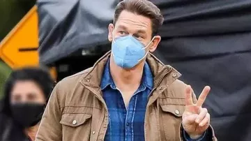 John Cena Peacemaker S2 Brown Jacket of Christopher Smith / Peacemaker (John Cena) in Peacemaker (S02E08)