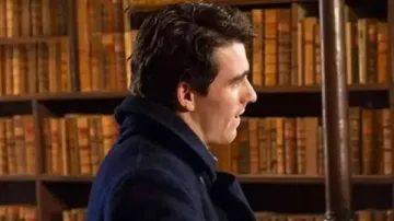 My Oxford Year 2025 Corey Mylchreest Wool Coat of Jamie Davenport (Corey Mylchreest) in My Oxford Year