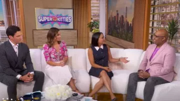 Vestido mini a rayas Sandro usado por Stephanie Ramos como se ve en Good Morning America el 1 de agosto de 2025