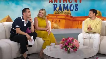 Mule Giuseppe Zanotti Vanilla 85 Marinetti portée par Jenna Bush Hager comme on le voit dans Today with Jenna & Friends le 4 août 2025