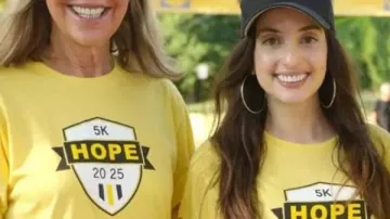 Camiseta amarilla de Race of Hope 2025 en Southampton Race of Hope para derrotar la depresión