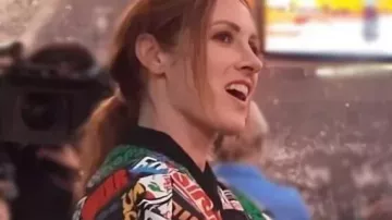 SummerSlam 2025 Backstage Jacket worn by Becky Lynch in Becky Lynch does her first funny TikTok with Seth Rollins
