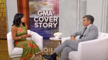 Fuzzi Abito Dress worn by Tara Narula as seen in Good Morning America on  August 5, 2025