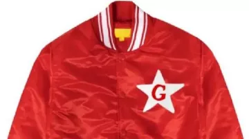 Blouson aviateur rouge The Glass Tappers x Golf Wang en GLASS TAPPING : Sucka Free