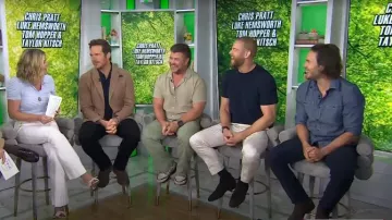 Mule Giuseppe Zanotti Vanilla 85 Marinetti portée par Jenna Bush Hager comme on le voit dans Today with Jenna & Friends le 5 août 2025