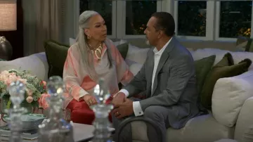 Donna Karan Brushstroke Burnout Tunic worn by Anita Dupree (Tamara Tunie) as seen in Beyond the Gates (S01E91)