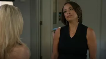 Reiss Kimmy Knit Tank Top worn by Dr. Nicole Dupree Richardson (Daphnée Duplaix) as seen in Beyond the Gates (S01E92)