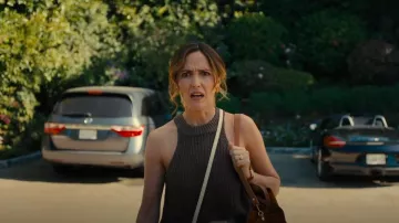 Apiece Apart Ori Racer Linen Tank worn by Sylvia (Rose Byrne) as seen in Platonic (S02E01)