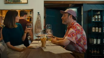 Camisa floral rosa rosa de Free People Kinga Csilla Anuenue Lae Boyfriend usada por Will (Seth Rogen) como se ve en Platonic (S02E02)