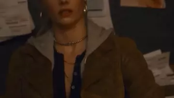 Eenie Meanie Samara Weaving Suede Leather Jacket worn by Edie (Samara Weaving) in Eenie Meanie