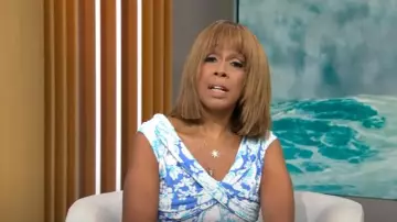 Diane von Furstenberg Stephen Dress worn by Gayle King as seen in CBS Mornings on August 6, 2025