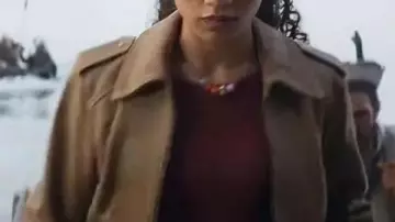 Dior Goodjohn Percy Jackson and the Olympians Leather Jacket worn by Clarisse La Rue (Dior Goodjohn) in Percy Jackson and the Olympians