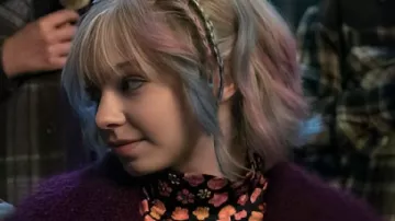 Wednesday S02 Emma Myers Fur Jacket worn by Enid Sinclair (Emma Myers) in Wednesday (S02E08)