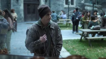 Basic Pleasure Mode Zephyr Jacket worn by Ajax Petropolus (Georgie Farmer) as seen in Wednesday (S02E03)