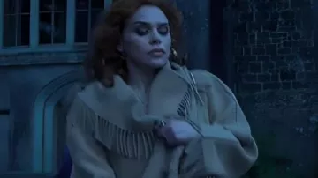 Wednesday S02 Fringe Coat worn by (Billie Piper) in Wednesday (S02E01)
