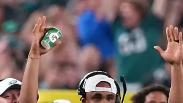 This Black Shirt worn by Jalen Hurts in Eagles During Match August 5, 2025