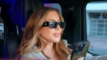 Moncler Palm Angels Rectangular Sunglasses worn by Larsa Pippen as seen in The Real Housewives of Miami (S07E09)