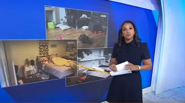 Scanlan Theodore Crepe Knit Mini Zip Dress worn by Laura Jarrett as seen in Today on August 8, 2025