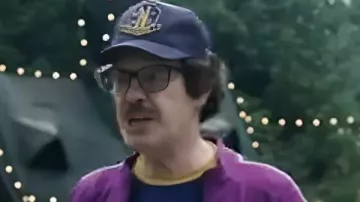 Wednesday S02 Principal Dort Purple Track Jacket in Wednesday (S02E07)