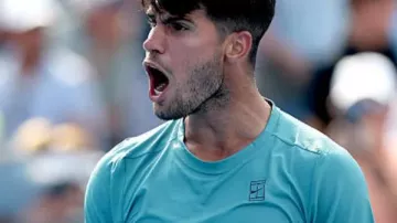 Carlos Alcaraz Cincinnati Open 2025 Camiseta Azul