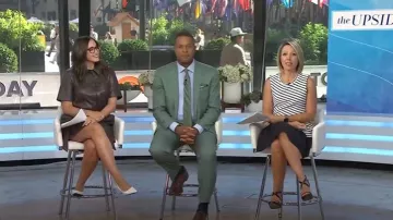 Escarpins Prada en cuir brossé portés par Savannah Sellers comme on le voit dans Today le 11 août 2025