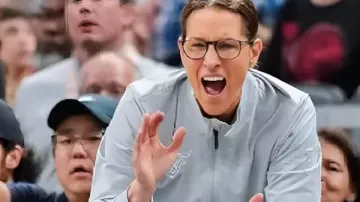 Stephanie Sweat-shirt blanc Indiana Fever gris