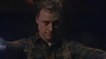Resident Alien Alan Tudyk Brown Plaid Shirt worn by Harry Vanderspeigle (Alan Tudyk) in Resident Alien (S04E10)