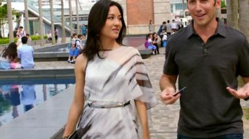 Robe Halston Heritage de Amy Chang dans Royal Pains S8E3